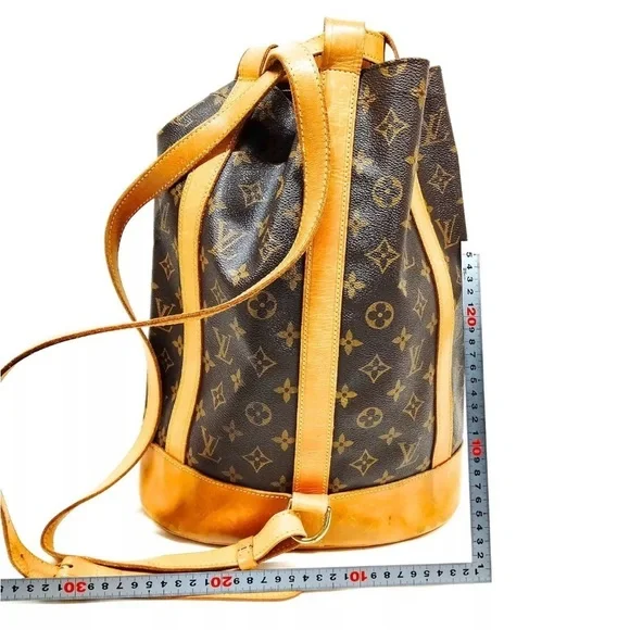 Louis Vuitton LV Shoulder Bag Randonnee PM Brown Monogram - Picture 3 of 11